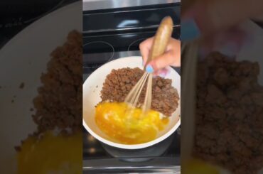 #highprotein #easydinner #groundbeef #beefandrice #protein #cheddar #whiterice #healthydinner #salsa