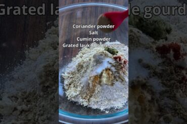 Healthy nutritious - Lauki Thepla #recipe #breakfastrecipes #lunch #shortsvideo #viralrecipe