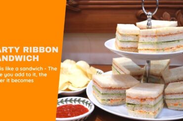 Party Ribbon Sandwich | Classic Rainbow Sandwich Recipe