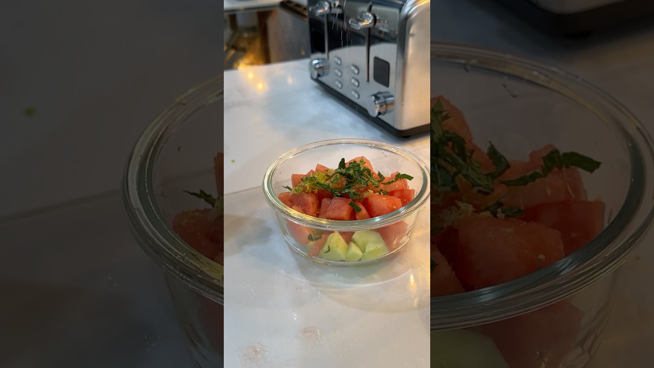 Refreshing Cucumber Watermelon Salad Recipe | Easy Healthy Salad Idea #salad #watermelonsalad #melon Refreshing Cucumber Watermelon Salad Recipe | Easy Healthy Salad Idea #salad #watermelonsalad #melon