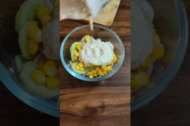 How to make creamy healthy salad | Diet salad recipe | #shorts #salad #shortsfeed #healthysalad #yt