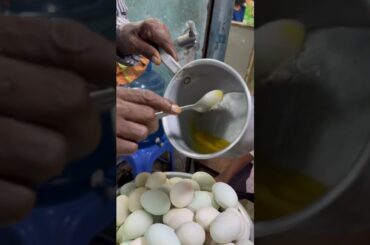 Raw EGG and Hot Cow MilkMixer _ Healthy Street Food.  #egg #healthy #food #streetsfoods