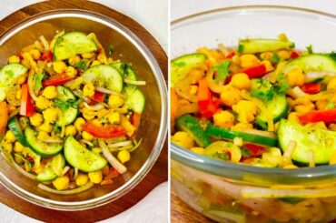 Healthy Protein Salad |Weight loss salad recipe by Amber ka kitchen