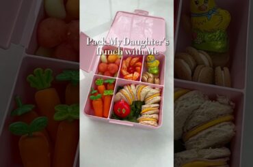 Pack my daughter’s lunch with me #asmr #momlife #packinglunch #organizedhome #lunchideas #bentobox