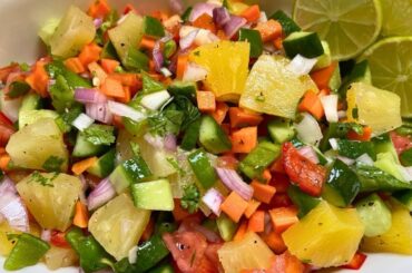 Few people know this Pineapple salad recipe I almost make it everyday..!! Can’t stop eating