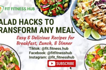 Top 5 Quick & Healthy Salad Hacks | Easy, Delicious & Nutritious Recipes | Meal Prep Ideas!