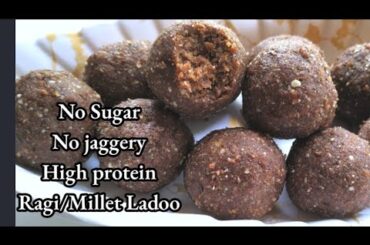 Healthy Sugar-Free Ragi Ladoo | Kids Tiffin Recipe | Morning Breakfast & Snack Ideas