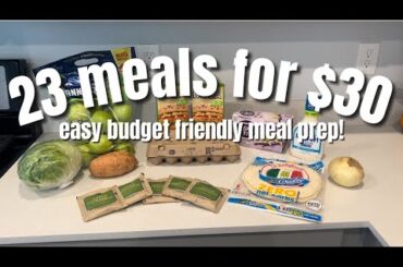 23 Meals for $30 Dollars | Easy Vegetarian Meals To SAVE MONEY! Healthy Meal Prep Ideas