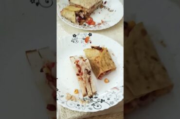Healthy Breakfast recipes Sandwich & Wrap #food #youtubeshort #cooking #love #cute  #sandwich #wrap