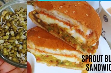 Healthy And Tasty Sprouts Bun Sandwich | Healthy Recipes .