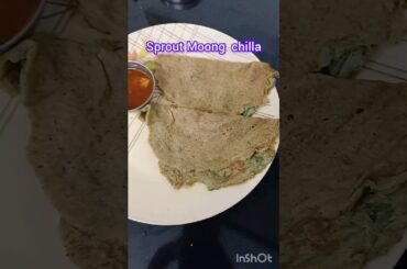 Weight loss sprout moong chilla /dosa for health#healthy breakfast recipe