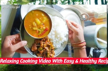 Relaxing Cooking Videos||Healthy Recipes||Easy & Quick Recipe For Working Women|| ASMR COOKING Video