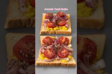 Avocado Toast Recipe #shorts #shortvideo #shortsviral #avocado #avocadotoast #healthy #toast
