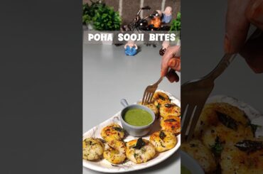 Tried Healthy Poha sooji bites #shorts #recipe#healthy #snacks #sooji