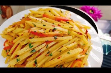 New Style Butter Garlic Potato Snacks Recipe! Its So Delicious! Potato French Fry! Potato Recipes