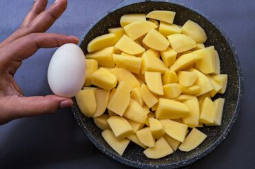 Just Add Eggs With Potatoes Its So Delicious! Simple Breakfast Recipe. Healthy Cheap & Tasty Snacks.