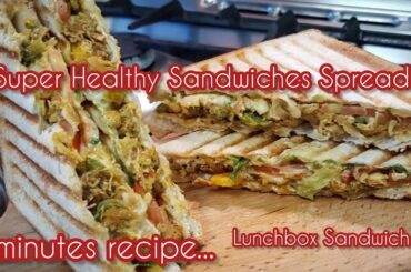 Healthy & Easy Sandwich Filling Recipe for kids - Lunchbox tiffin box healthy Sandwiches Spread