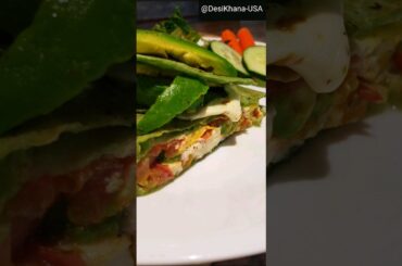 Tortilla Wrap Recipe || Healthy Breakfast Recipe #food #easyrecipe #shorts