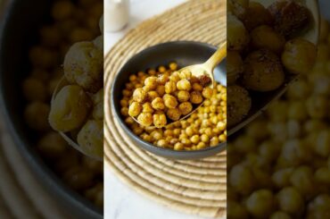 Oven Roasted Crispy Chickpeas - The Easy Snack Edition  #snacks #cooking #asmr #shorts