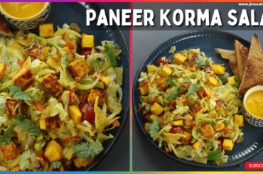 Paneer Korma Salad recipe - Indian salad recipes - Paneer salad