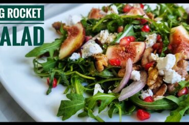 Rocket leaves & Fig salad / Healthy Salad Recipe/ Weightloss Recipe/ Pots&treats/ Arugula Salad