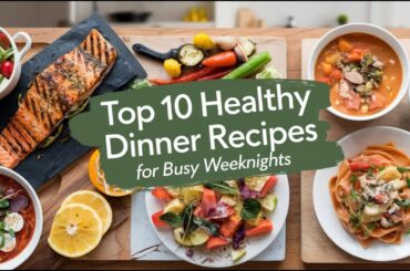"Top 10 Healthy Dinner Recipes for Busy Weeknights"#Top10 , #DarleenAdion