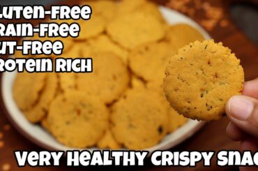 The BEST Gluten-Free High Protein Crunchy Crackers | Healthiest Snack Recipe