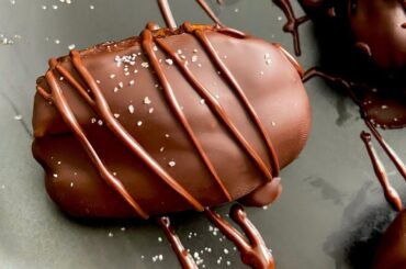 THE BEST HEALTHIER TREAT !! Chocolate Covered Dates With Pecans