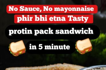 Protein-Packed Curd Sandwich | A Healthy Snack for Fitness Lovers| easy and quick sandwich recipe.