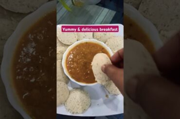 Today's Yummy delicious &healthy breakfast thali#idli #sambhar #breakfast ##healthy #food