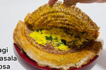 Crispy Ragi Masala Dosa | Healthy Breakfast Recipe by Muno’s Kitchen