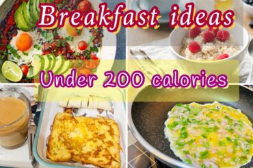 5 Low Calorie Breakfast Recipes|Healthy breakfast under 200 Calories #breakfast #lowcarb #noorvlogs
