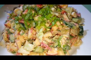 Quick healthy salad recipe | creamy salad