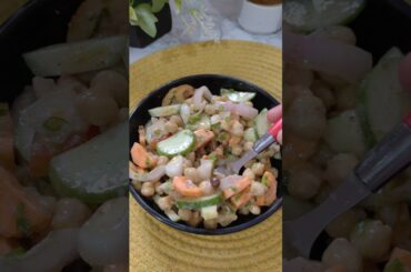 Healthy Tasty High protein Chickpea salad recipe | Chana Salad #shorts #youtubeshorts #shortvideo