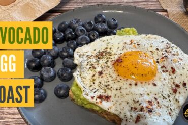 Simple Avocado Egg Toast Recipe  | Kids Favourite Healthy Breakfast Recipe with Avocado and Egg