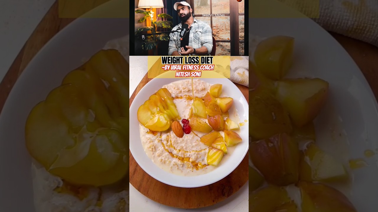 Gym Coach Nitesh Soni’s Oats Breakfast Weight Loss Recipe #shorts #weightloss Gym Coach Nitesh Soni's Oats Breakfast Weight Loss Recipe #shorts #weightloss
