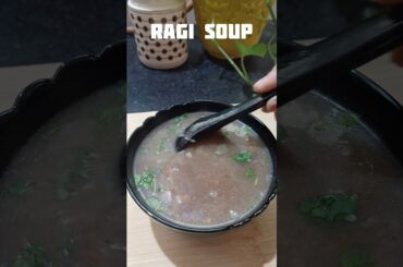 Healthy ragi soup /weight loss recipe #healthyfood#gujarati_cooking#food#souprecipe#shorts#millet