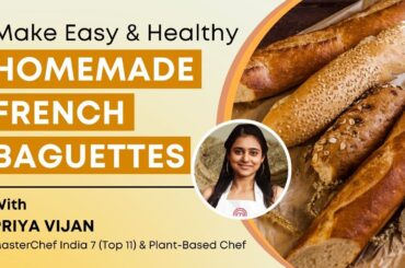 Make Easy & Healthy Homemade French Baguettes #baking #baker #food #foodie #bread #health #french