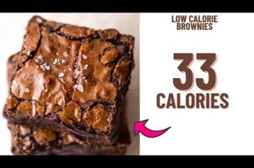 Low calorie brownies- Low calorie chocolate brownie recipe- Healthy brownies