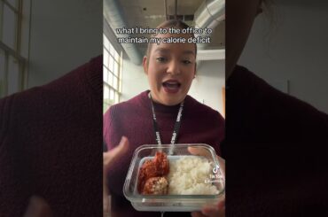 how I keep my calorie deficit while in office! #caloriedeficit #weightloss