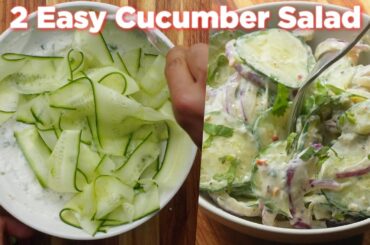 2 Yummy Cucumber Salad Recipes