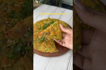 Vegetable Moonglet - Indian version of omelette, a healthy breakfast / lunch recipe!