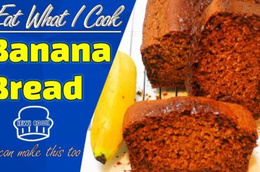 Healthy Banana Bread Recipe | Banana Bread | Sweet Bread | IEWICOOK