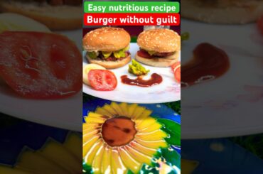 Veggie chickpeas avocado Burger #health #nutrition #wholesome #fitness #shorts