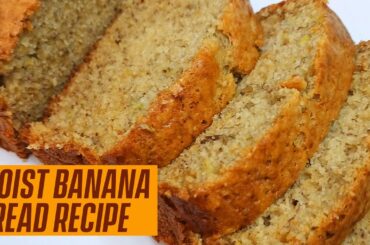 HOW TO MAKE THE BEST MOIST BANANA BREAD | BANANA BREAD RECIPE | CAKESBYIFE