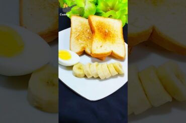Healthy Breakfast with Toast, Banana, Egg and Honey #shorts #food #breakfast #recipes #cooking viral
