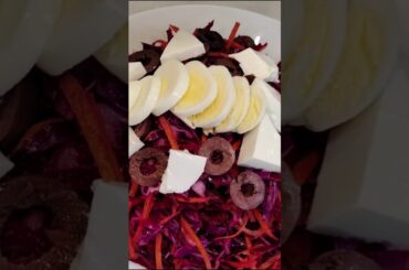 Quick & Healthy Beetroot, Red Cabbage & Carrot Salad Recipe |  Nutritious #beetrootsalad #plantbased