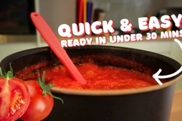 20-Minute Tomato Sauce | Low Cal, High Flavour