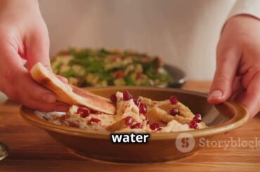 "Delicious Homemade Hummus with Pita Bread Recipe | Easy and Healthy Snack Idea"