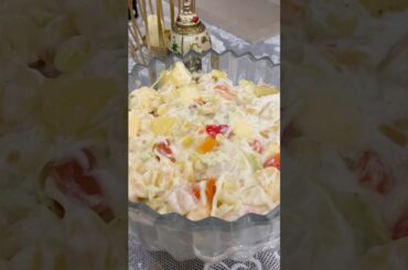 Russian Salad Recipe. Healthy fruit salad. #shorts #viral #fruitsalad #healthydiet #russiansalad